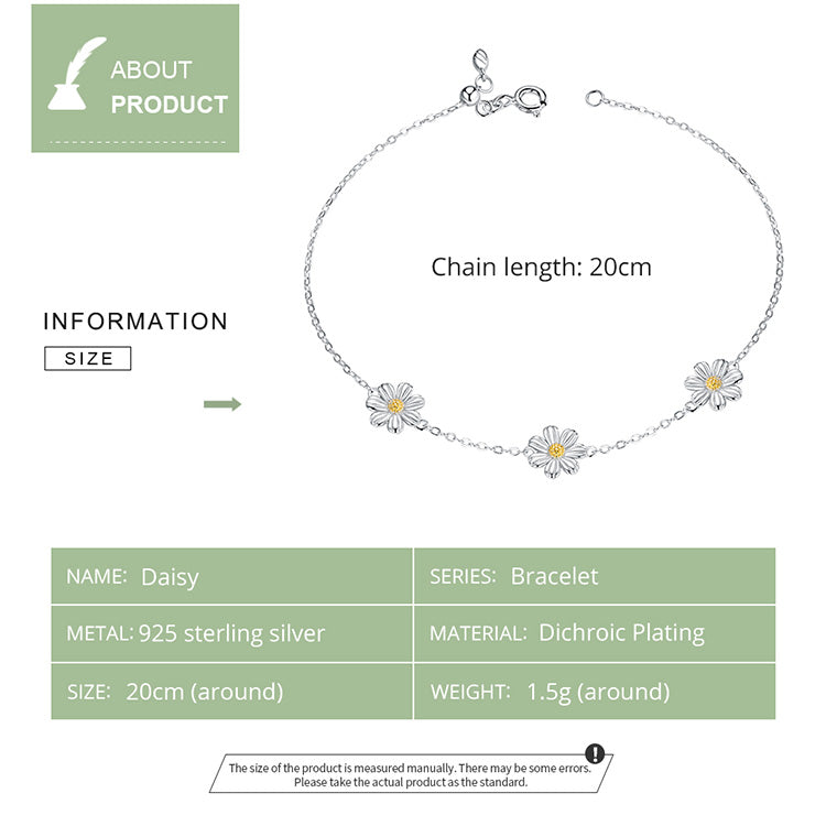 Daisy Floral Bracelet