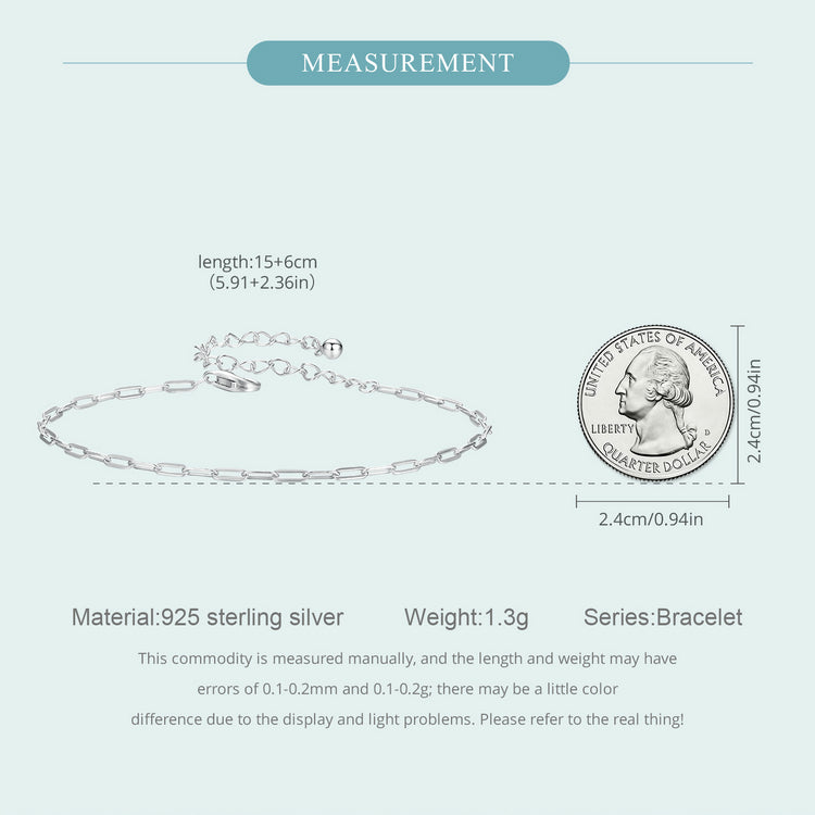 Minimalist Square Link Bracelet