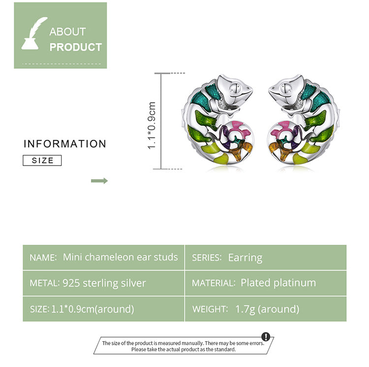 Chameleon Stud Earrings