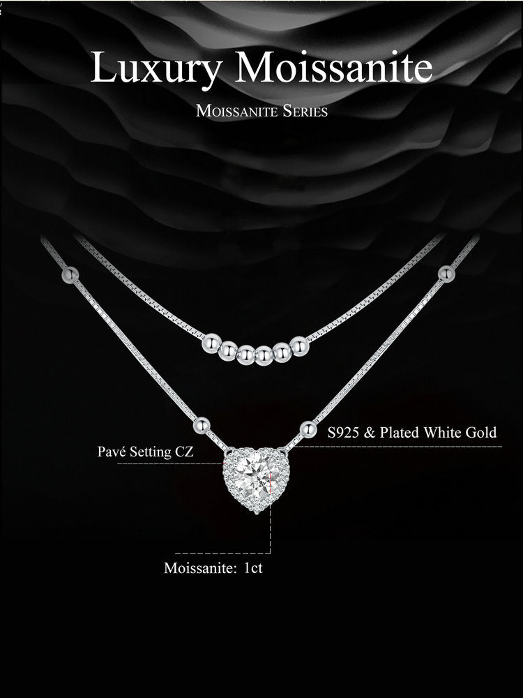 Double-Layer Moissanite Necklace
