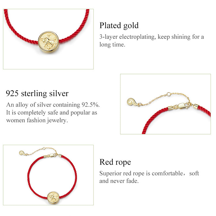Lucky Ox Charm Bracelet