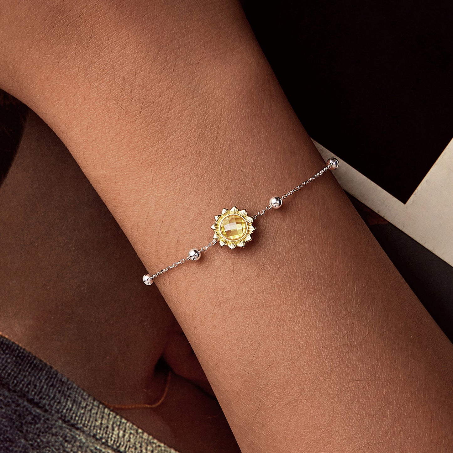 Sunflower Motif Bracelet