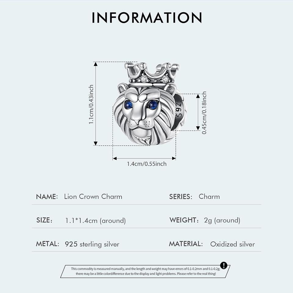 Lion Crown Charm