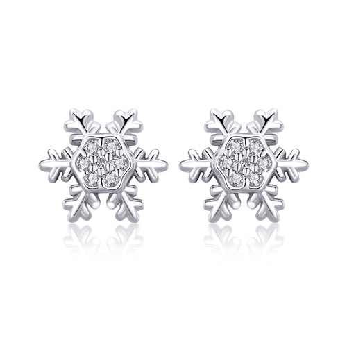 Elegant Snowflake Earrings
