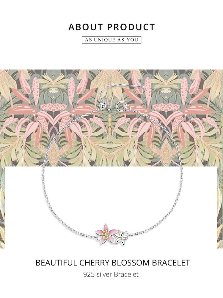 Elegant Cherry Blossom Bracelet
