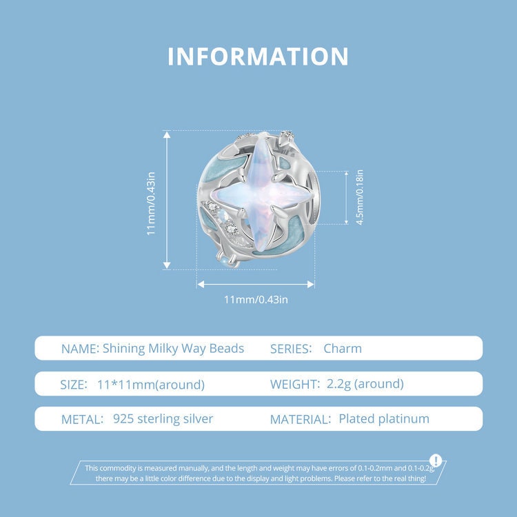 Shining Milky Way Beads Charm