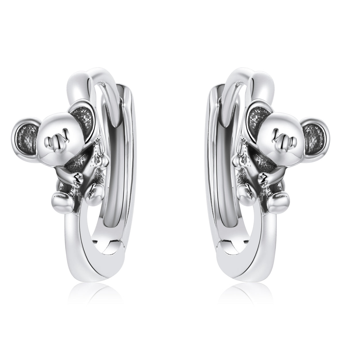 Compact Koala Stud Earrings