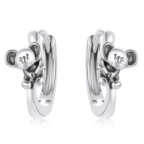 Compact Koala Stud Earrings