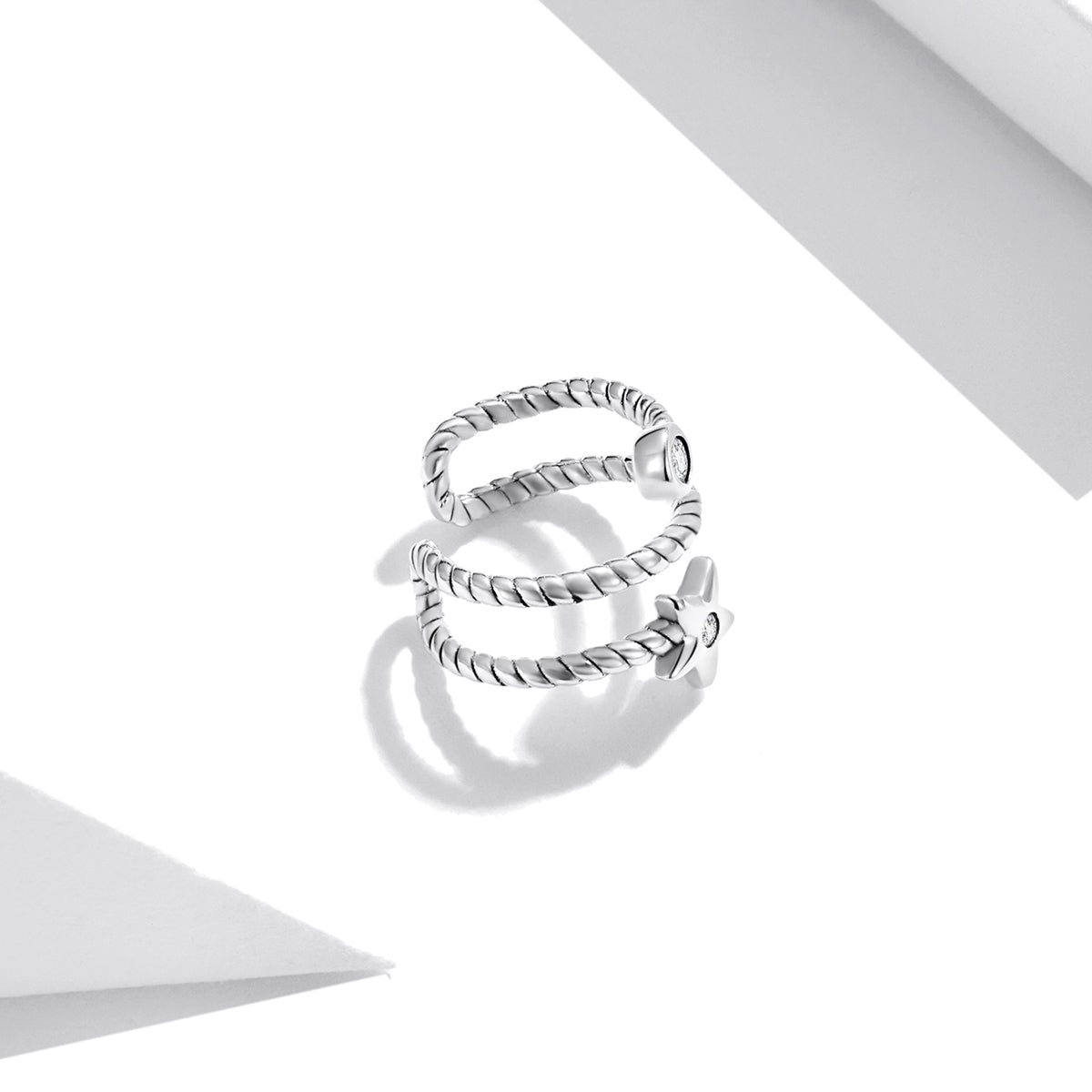 Star Clip Earrings