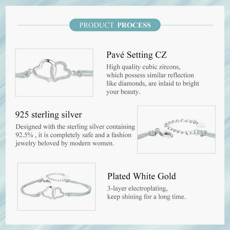 Interlocking Hearts Bracelet