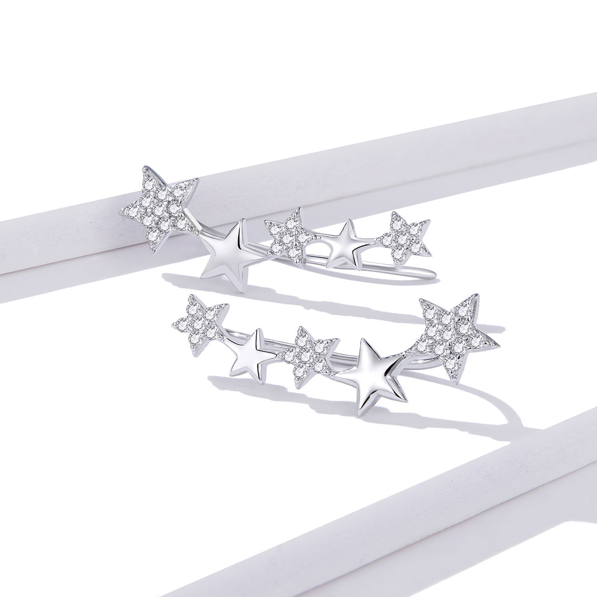 Starry Hoop Earrings