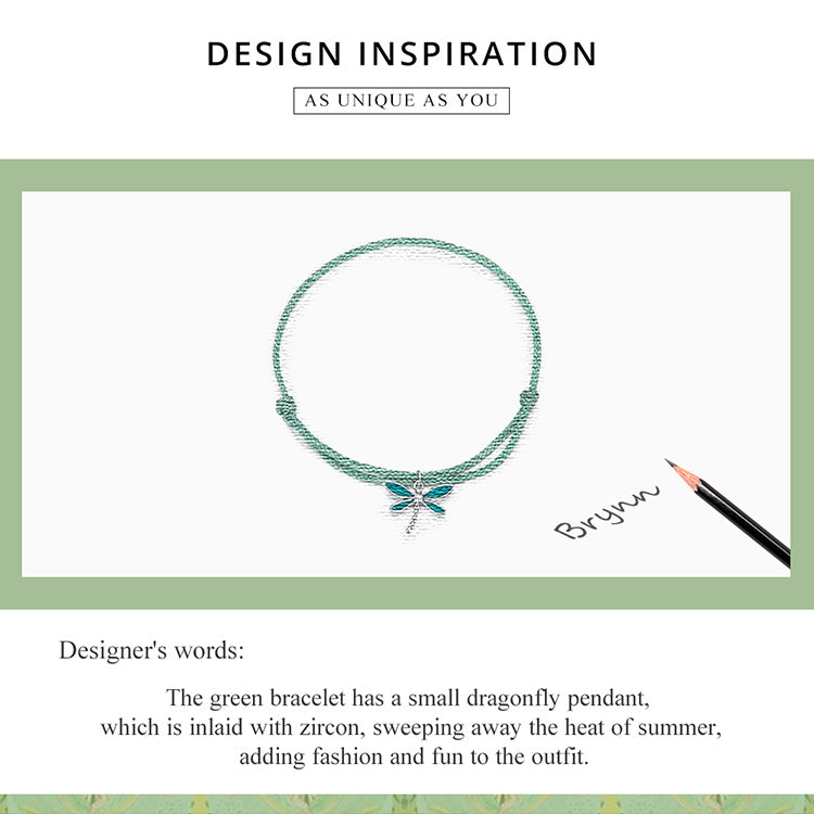 Summer Dragonfly Woven Bracelet
