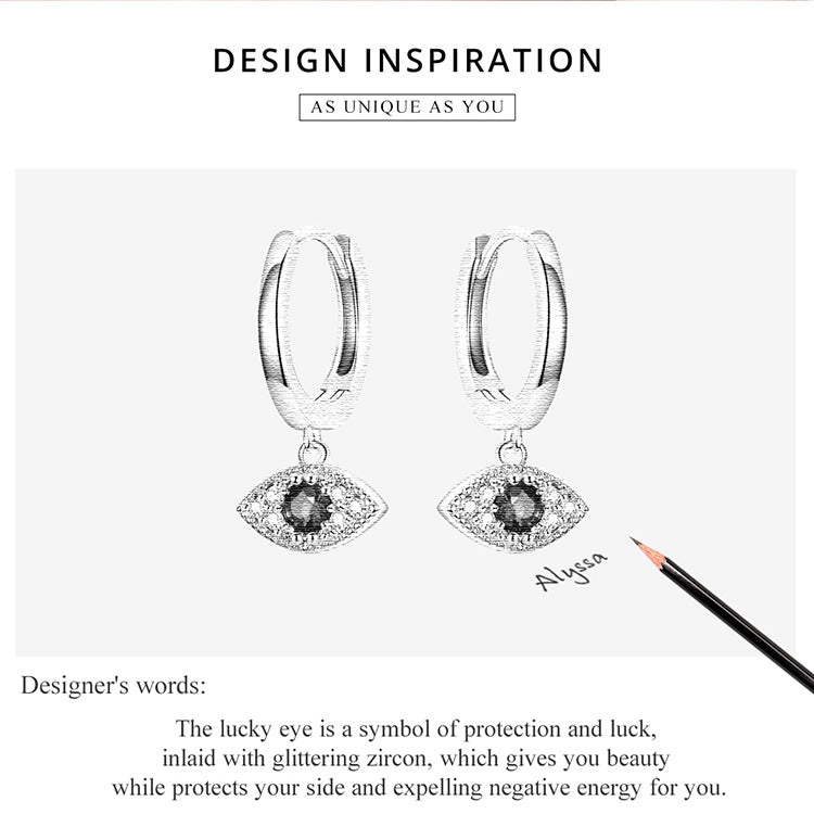 Evil Eye Hoop Earrings