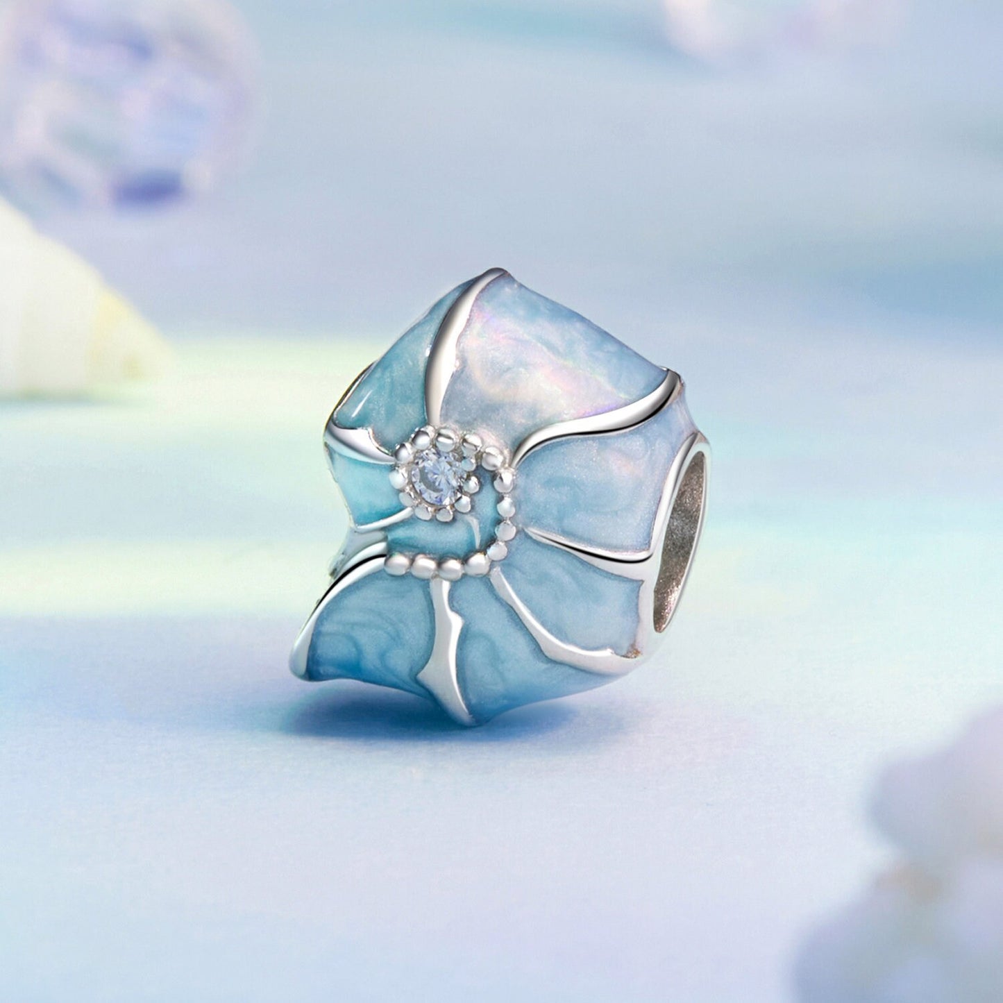 Blue Seashell Charm