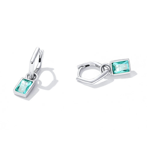 Geometric Cubic Zirconia Clip Earrings