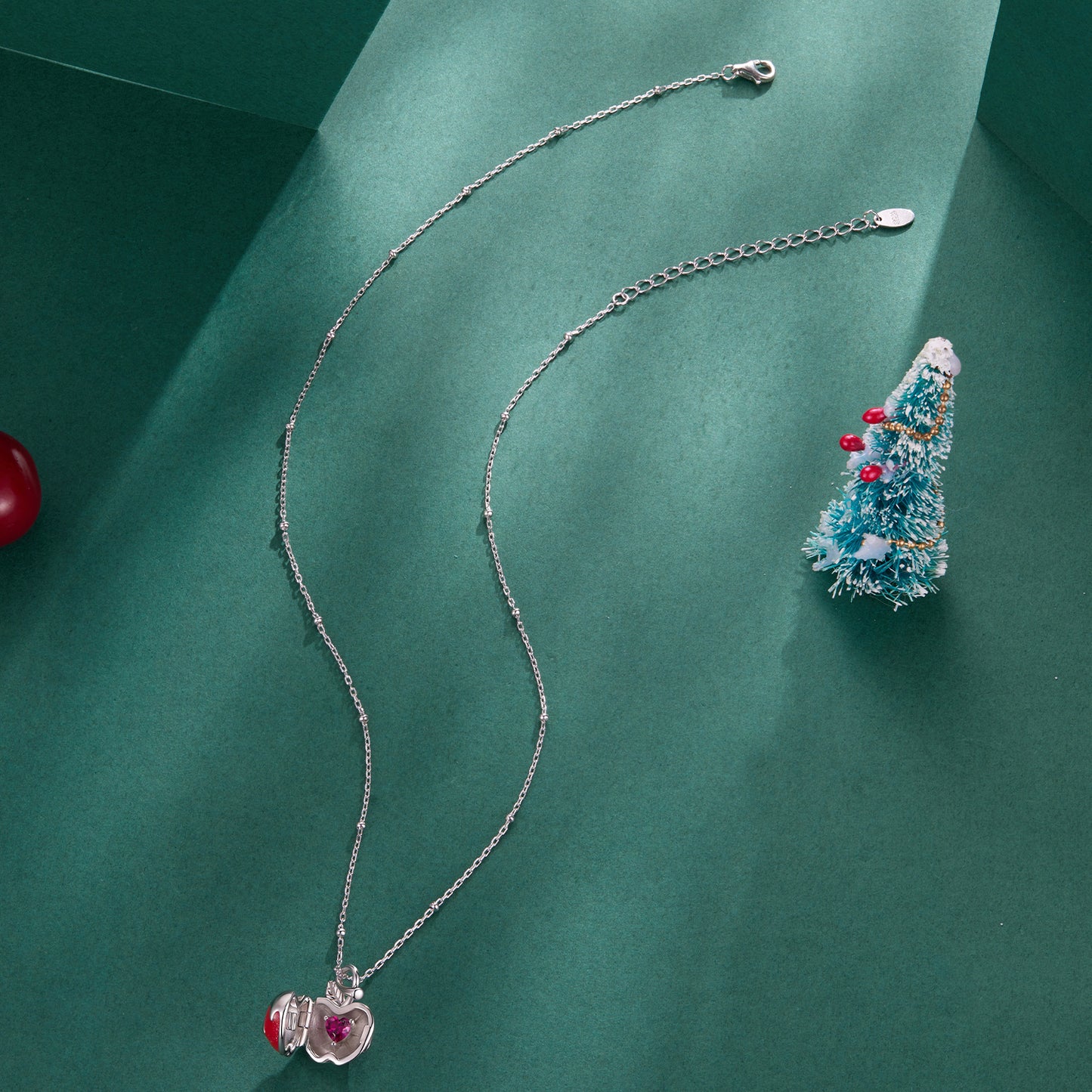 Christmas Apple Necklace