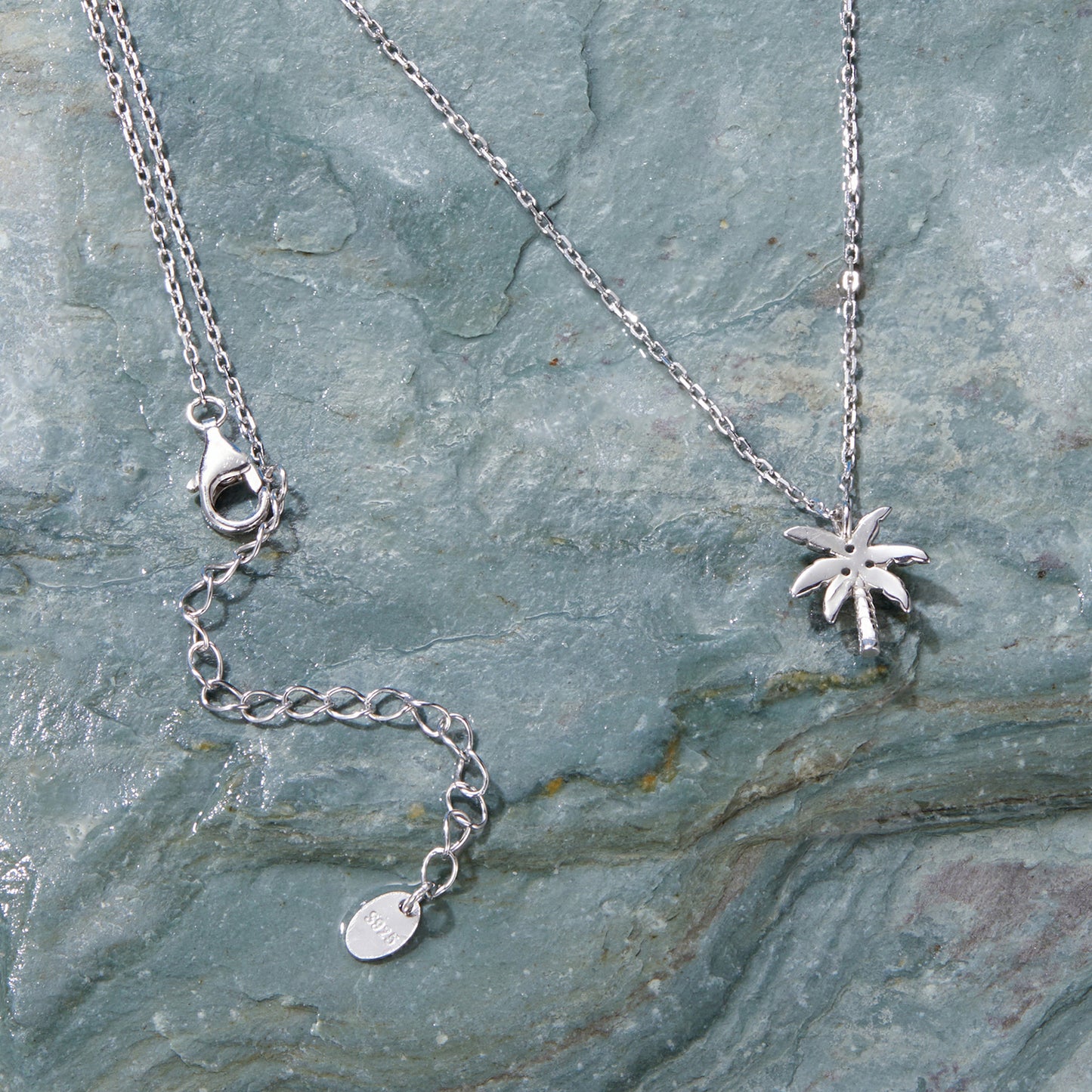 Palm Tree Pendant Necklace