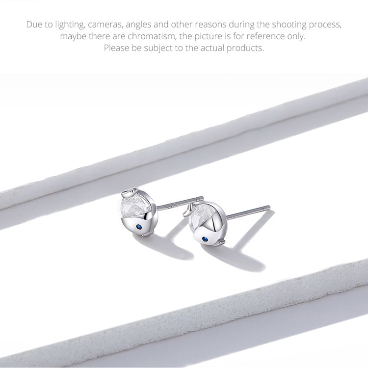 Kissing Fish Stud Earrings