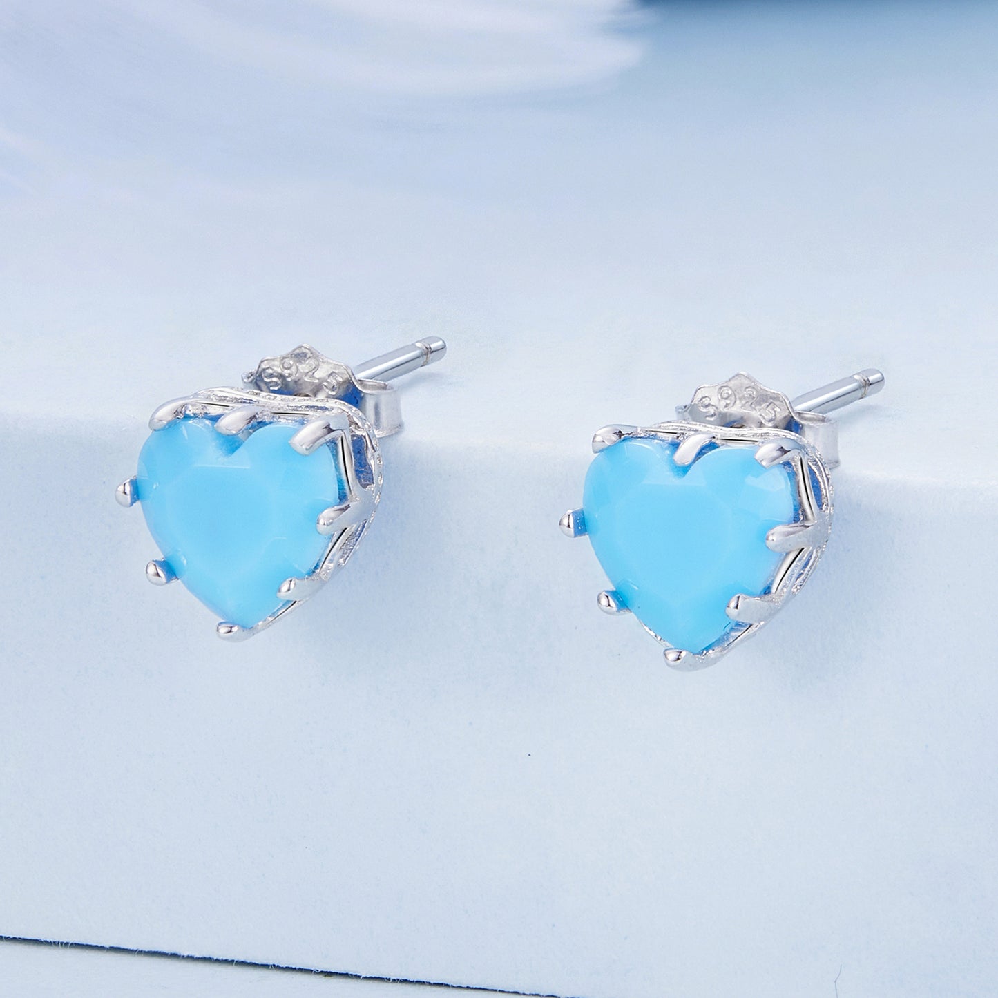 December Birthstone Stud Earrings