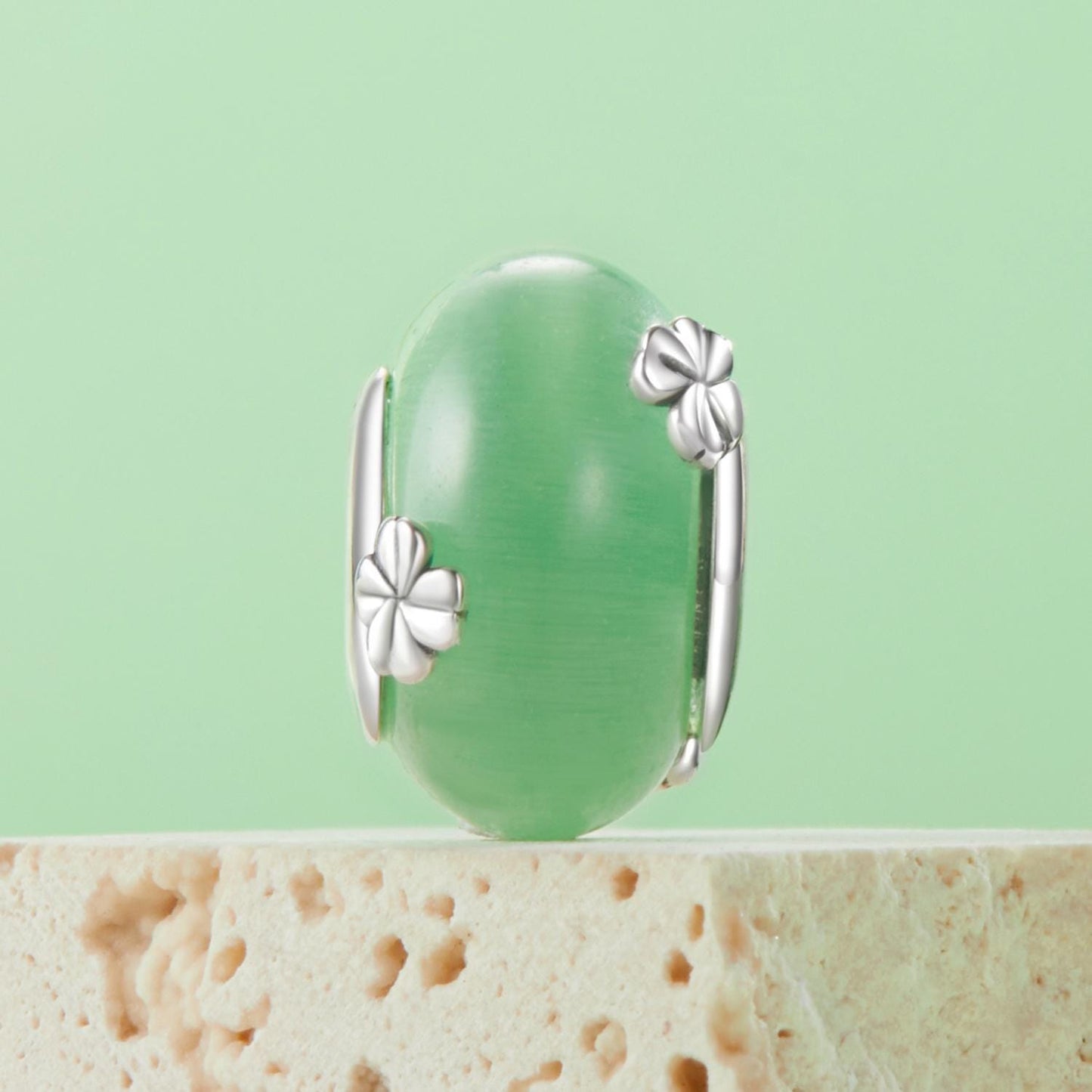 Four-leaf Clover Murano Beads Charm