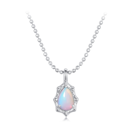 Aurora Opal Pendant Necklace