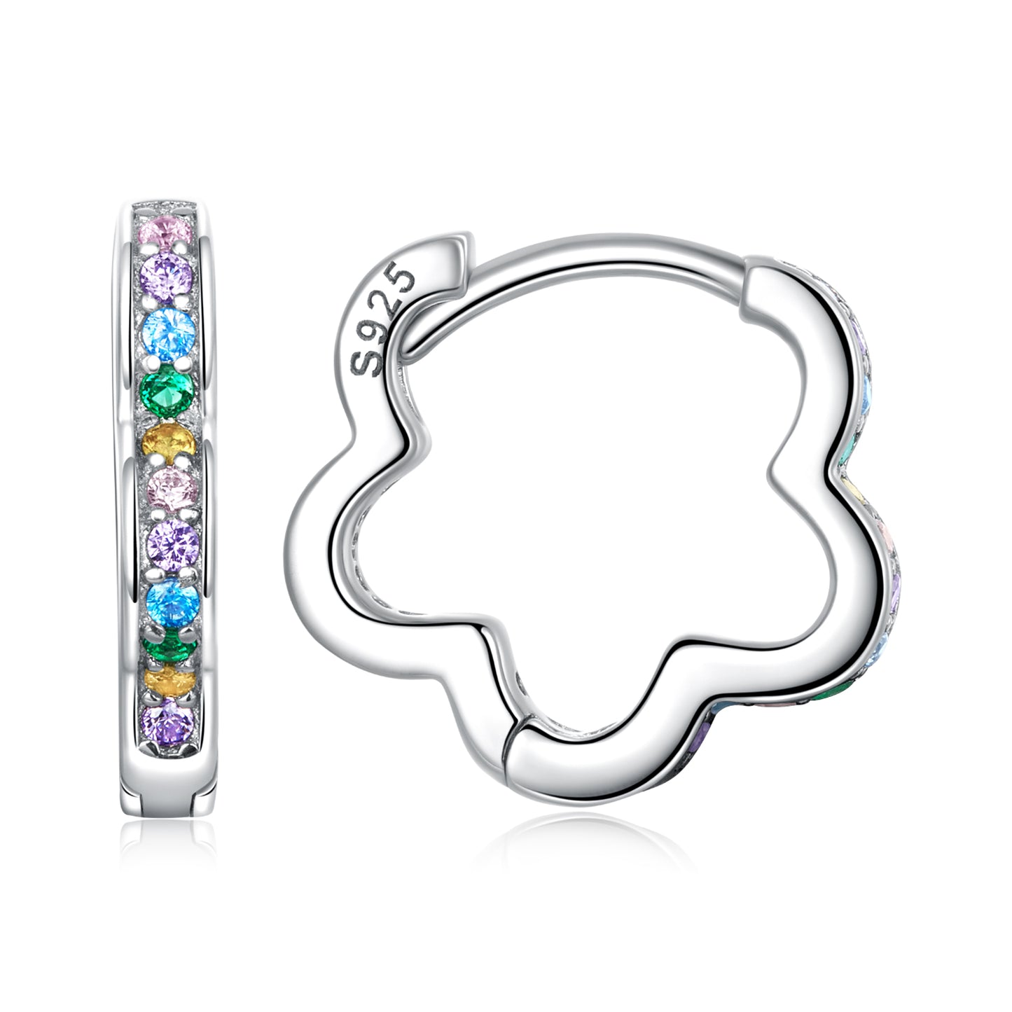 Floral Wreath Clip Earrings