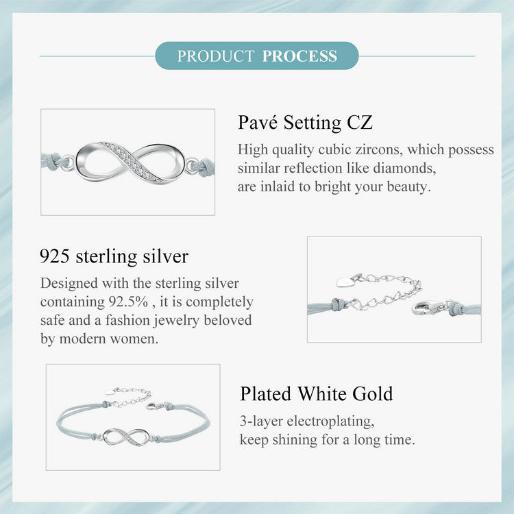 Infinity Symbol Cord Bracelet