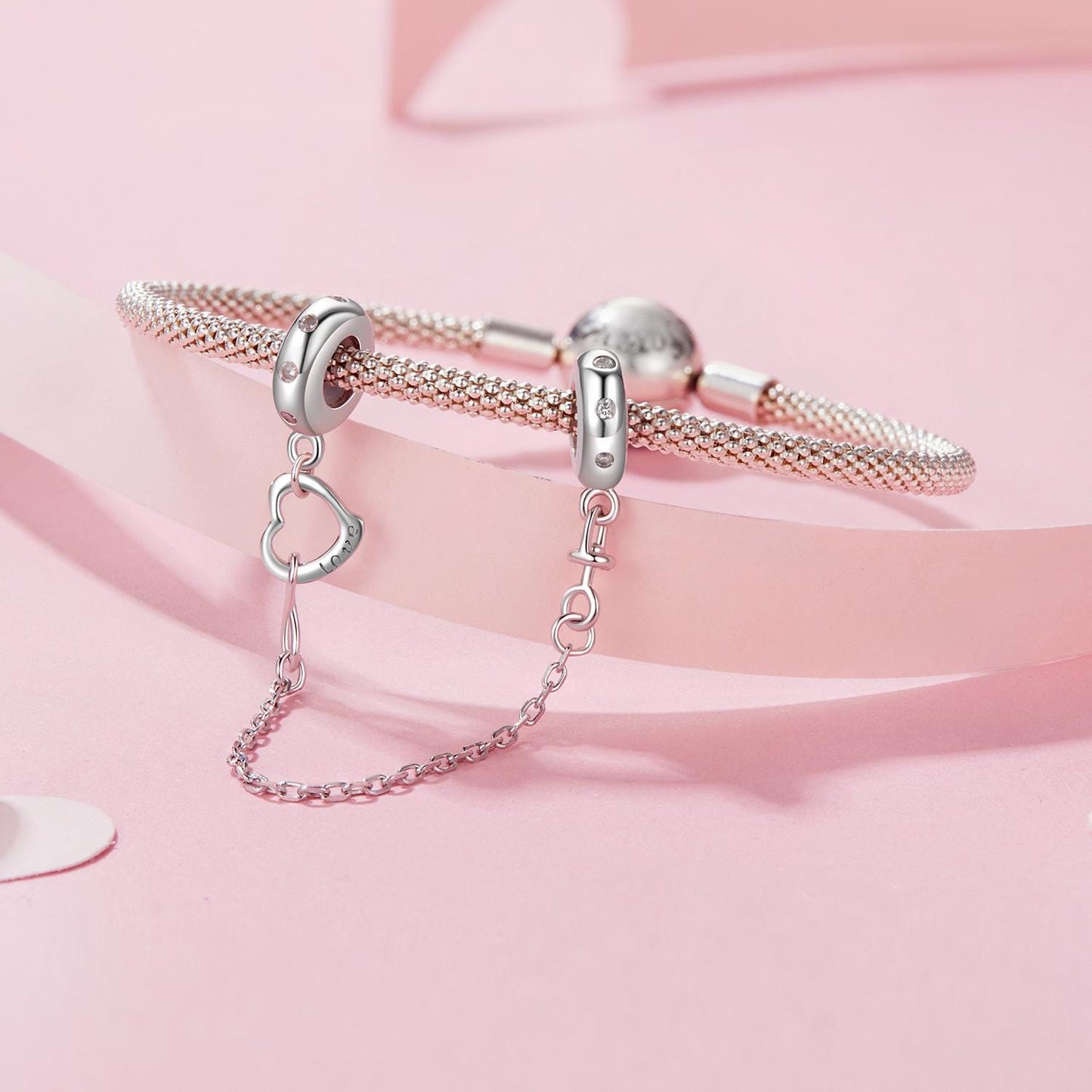 Infinite Love Silicone Safety Chain Charm