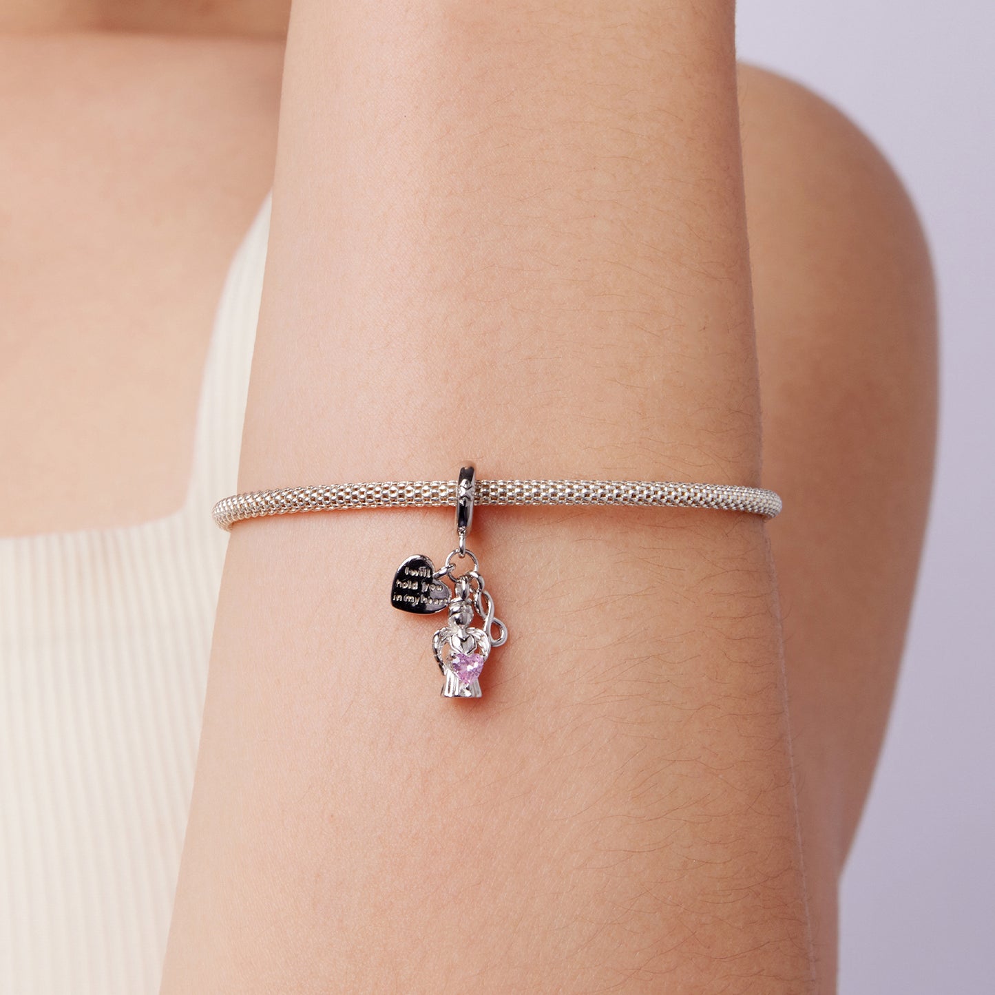 Guardian Angel Love Pendant Charm