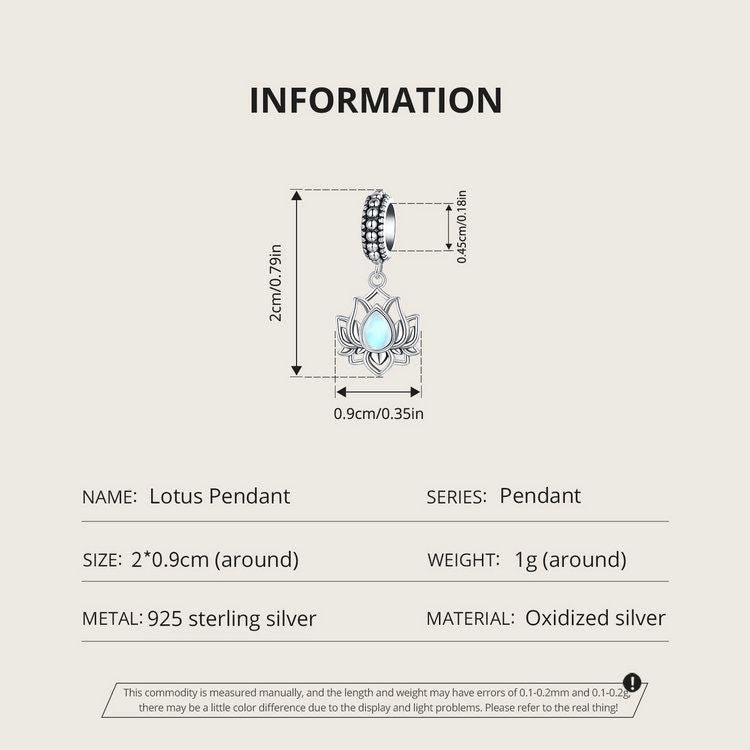 Lotus Pendant Charm
