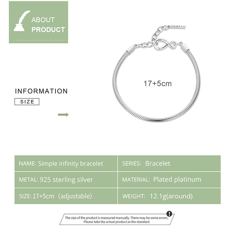 Minimalist Infinity Bracelet
