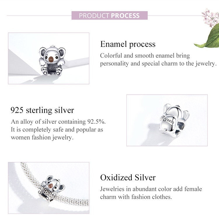 Koala Charm Beads