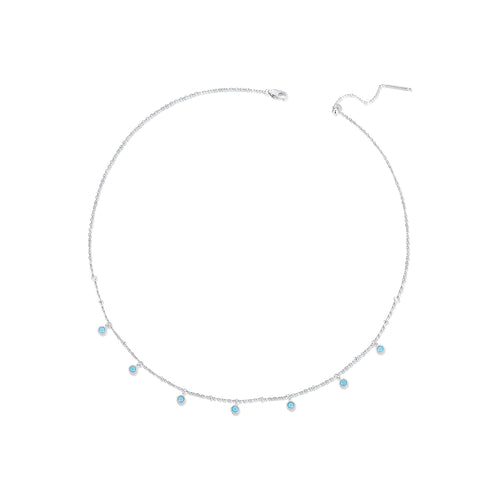 Turquoise Accent Neck Chain Necklace