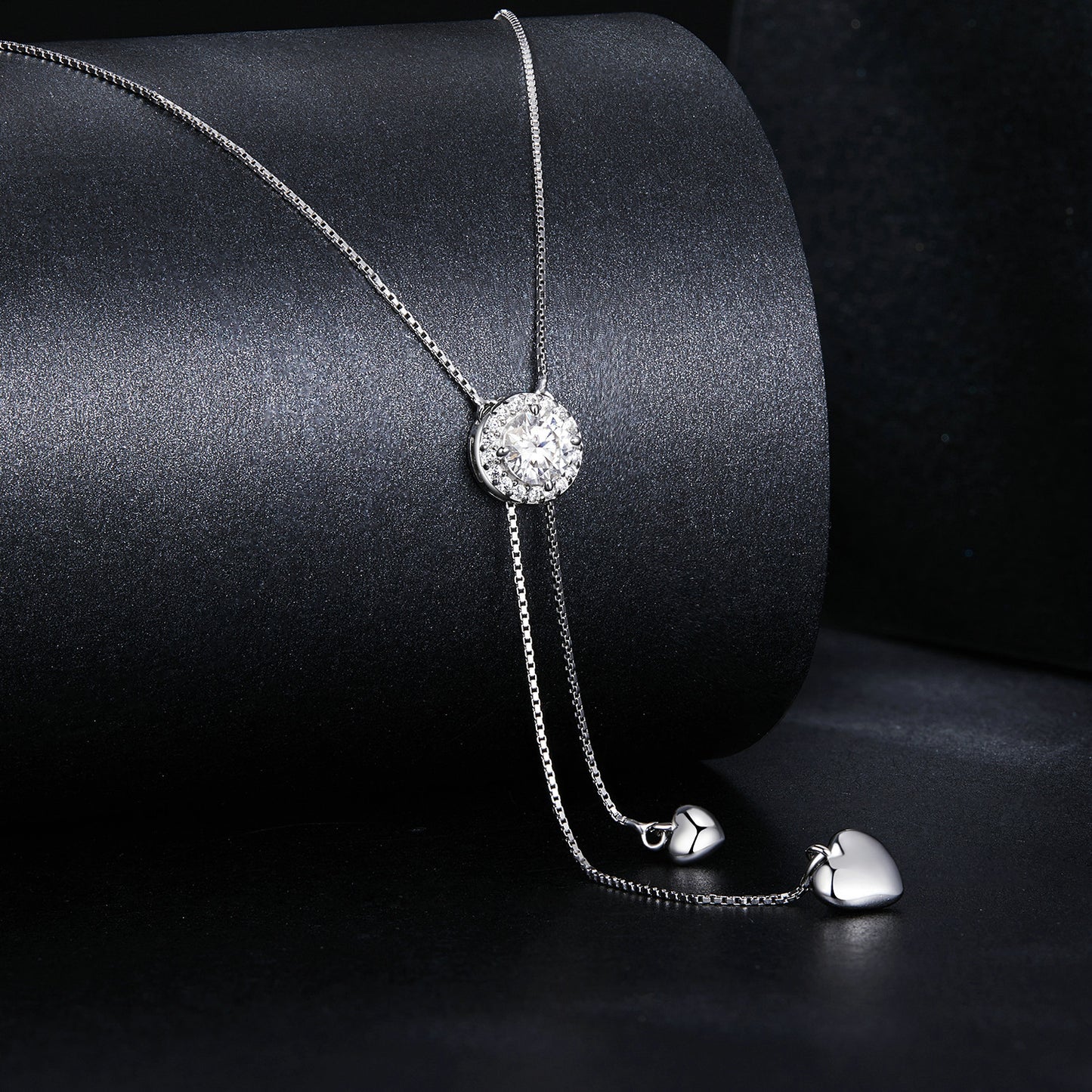 Sparkling Tassel Moissanite Necklace