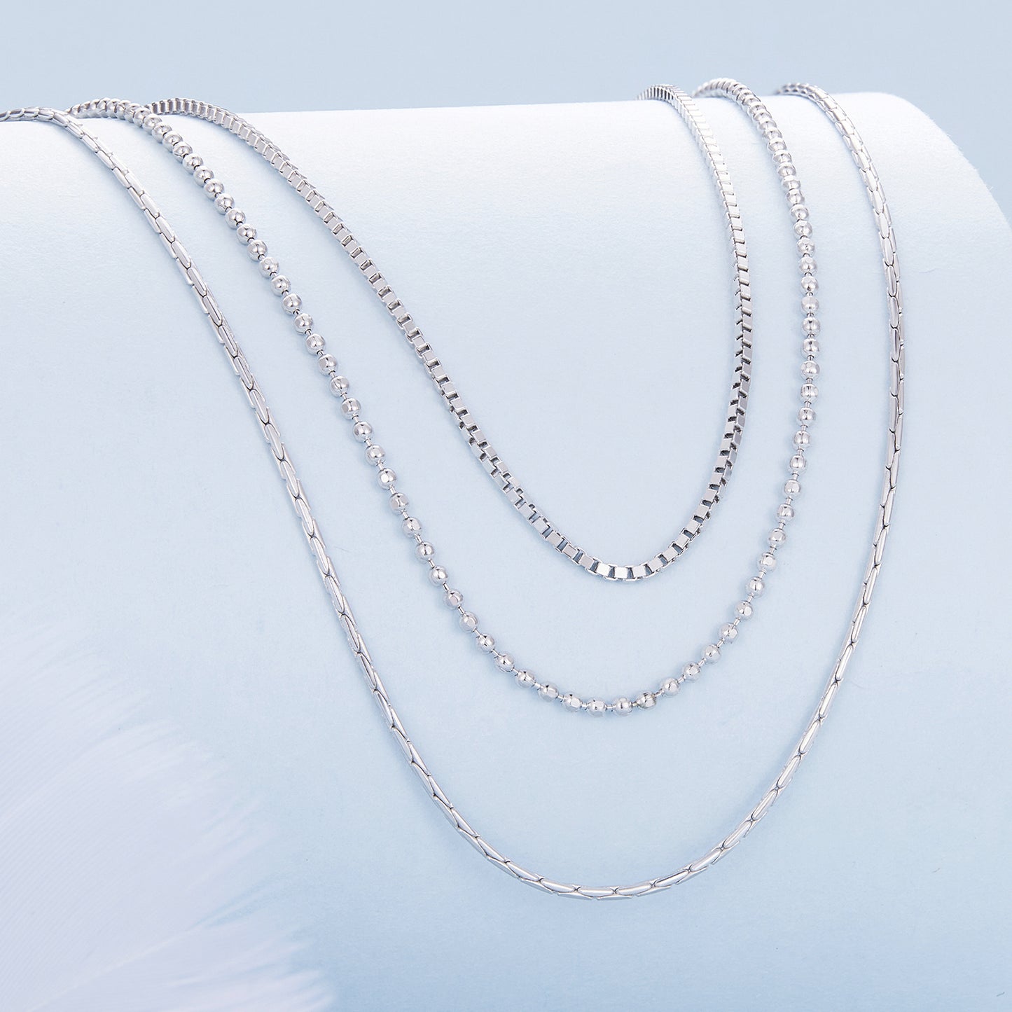 Triple-Layer Chain Necklace