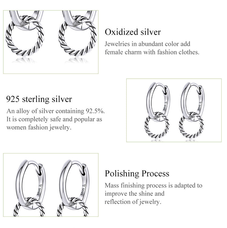 Double Hoop Clip Earrings