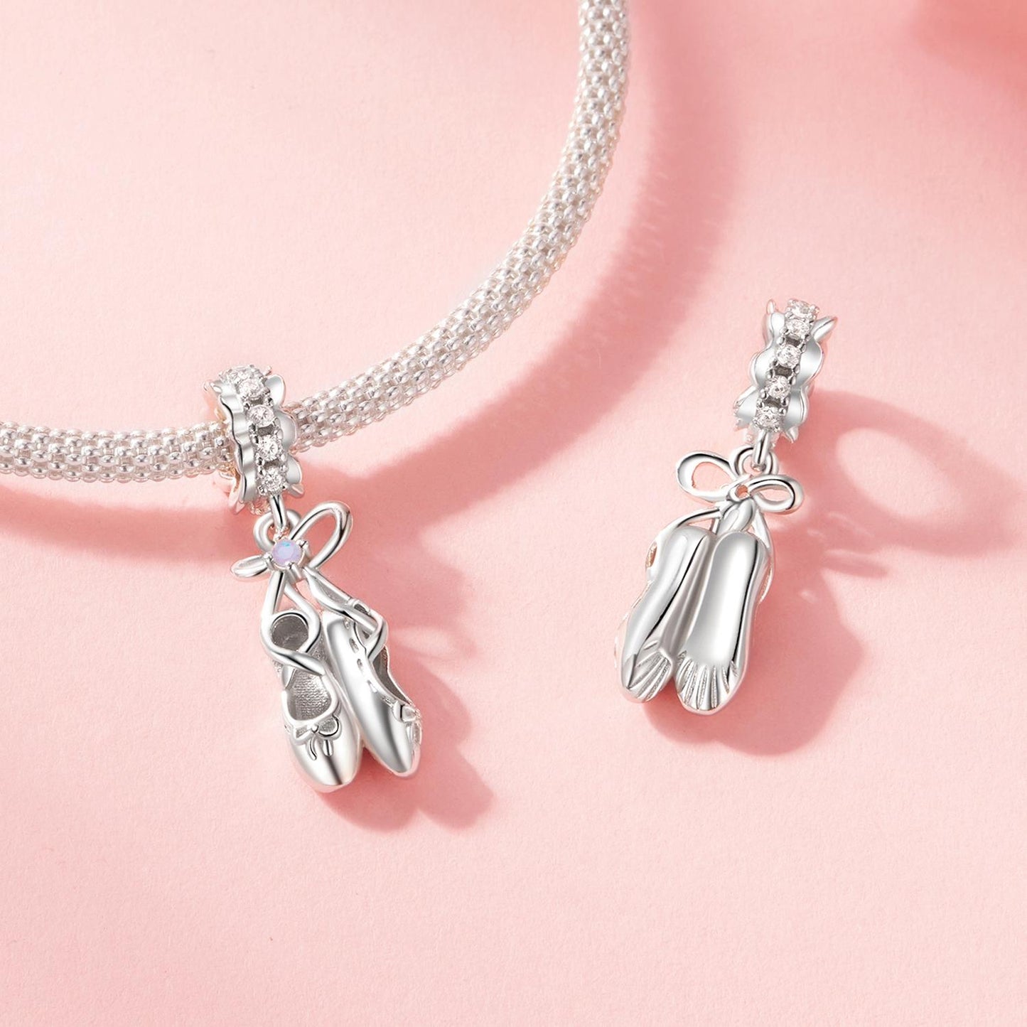 Ballet Shoe Pendant Charm