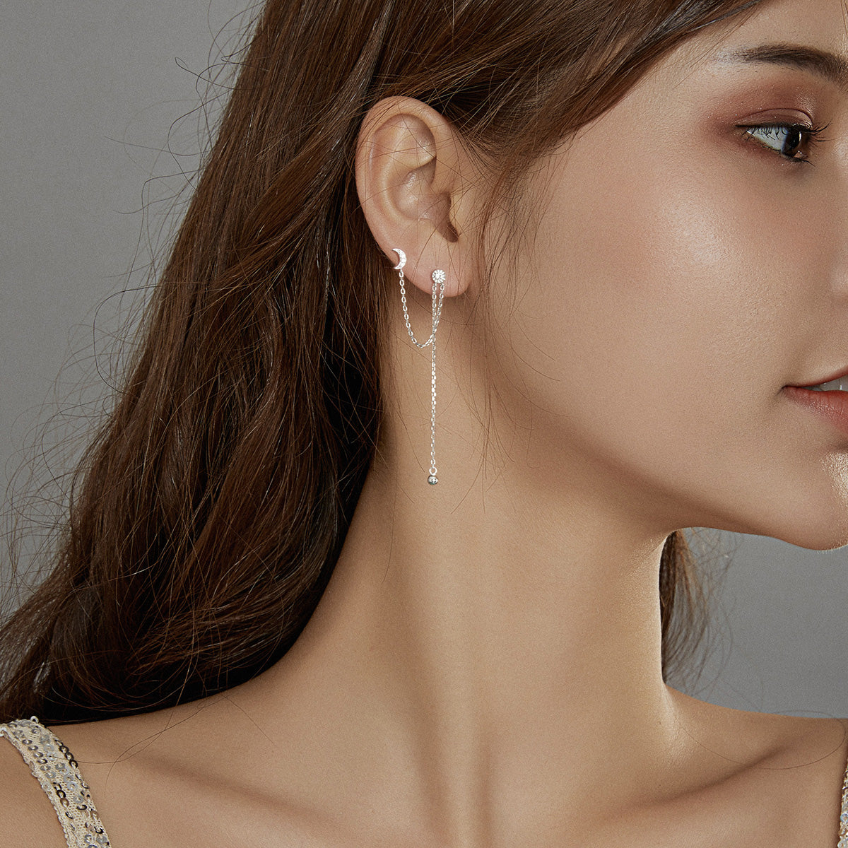 Dreamy Star Moon Hoop Earrings