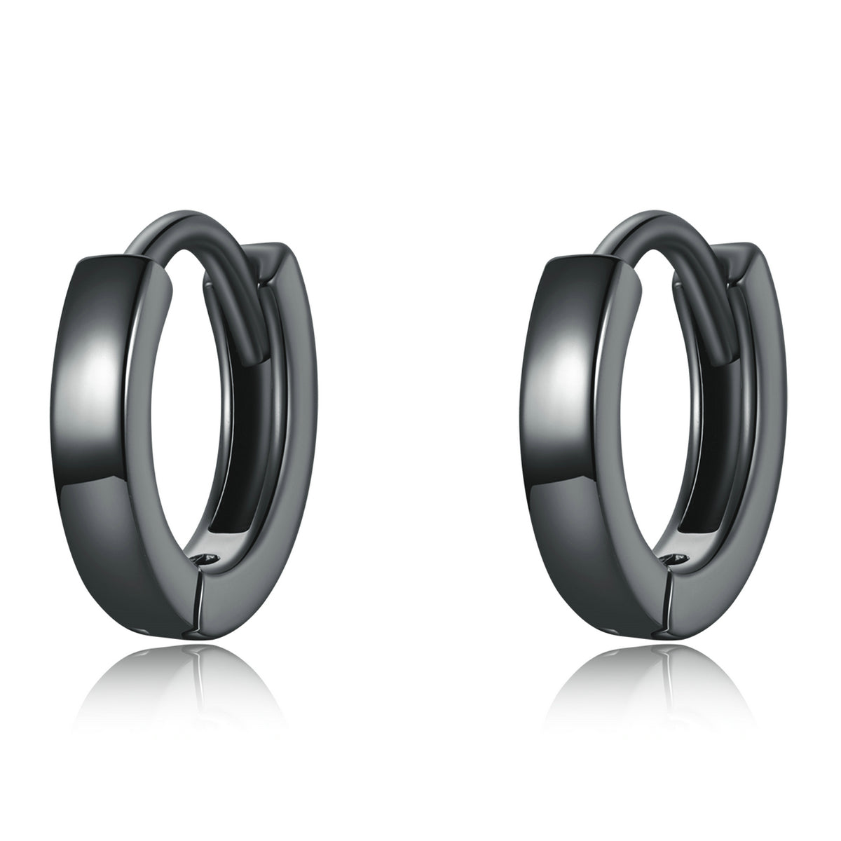 Black Clip Earrings