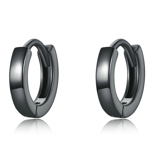 Black Clip Earrings