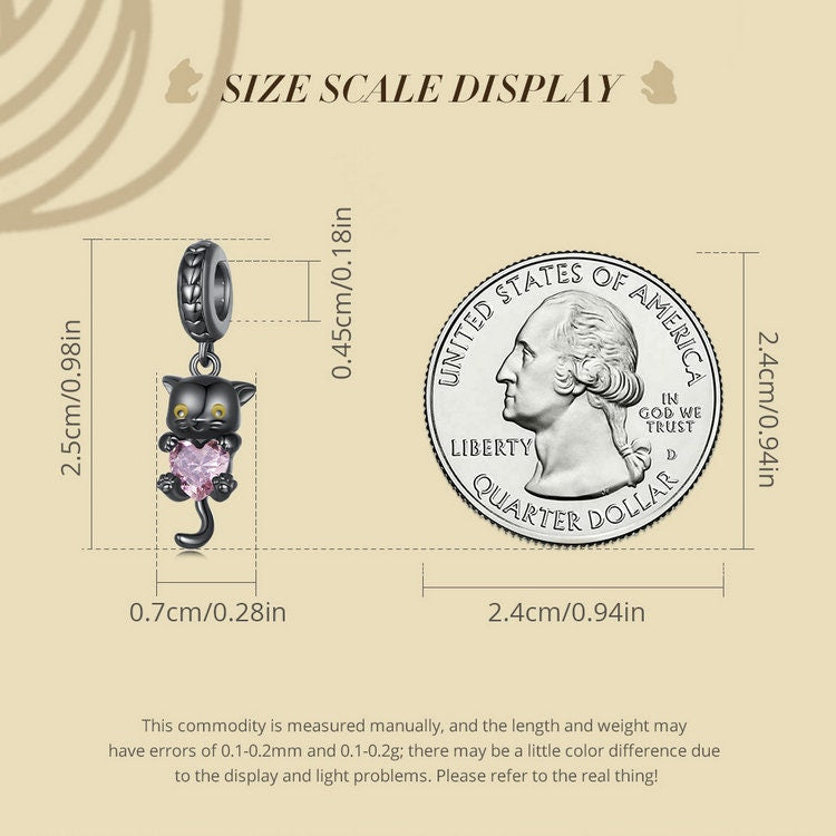 Black Cat Bead Charm