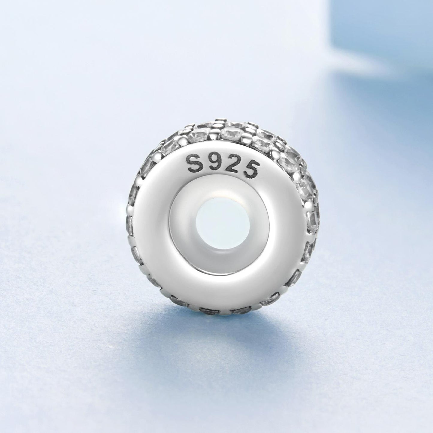 Double-Layer Sparkling Silicone Spacer Beads Charm