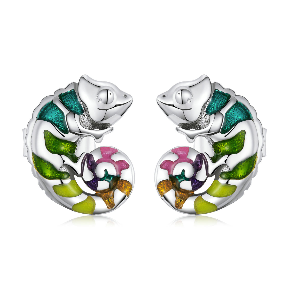 Chameleon Stud Earrings