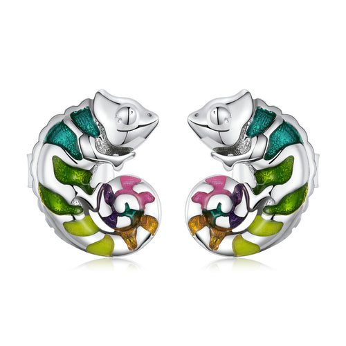 Chameleon Stud Earrings