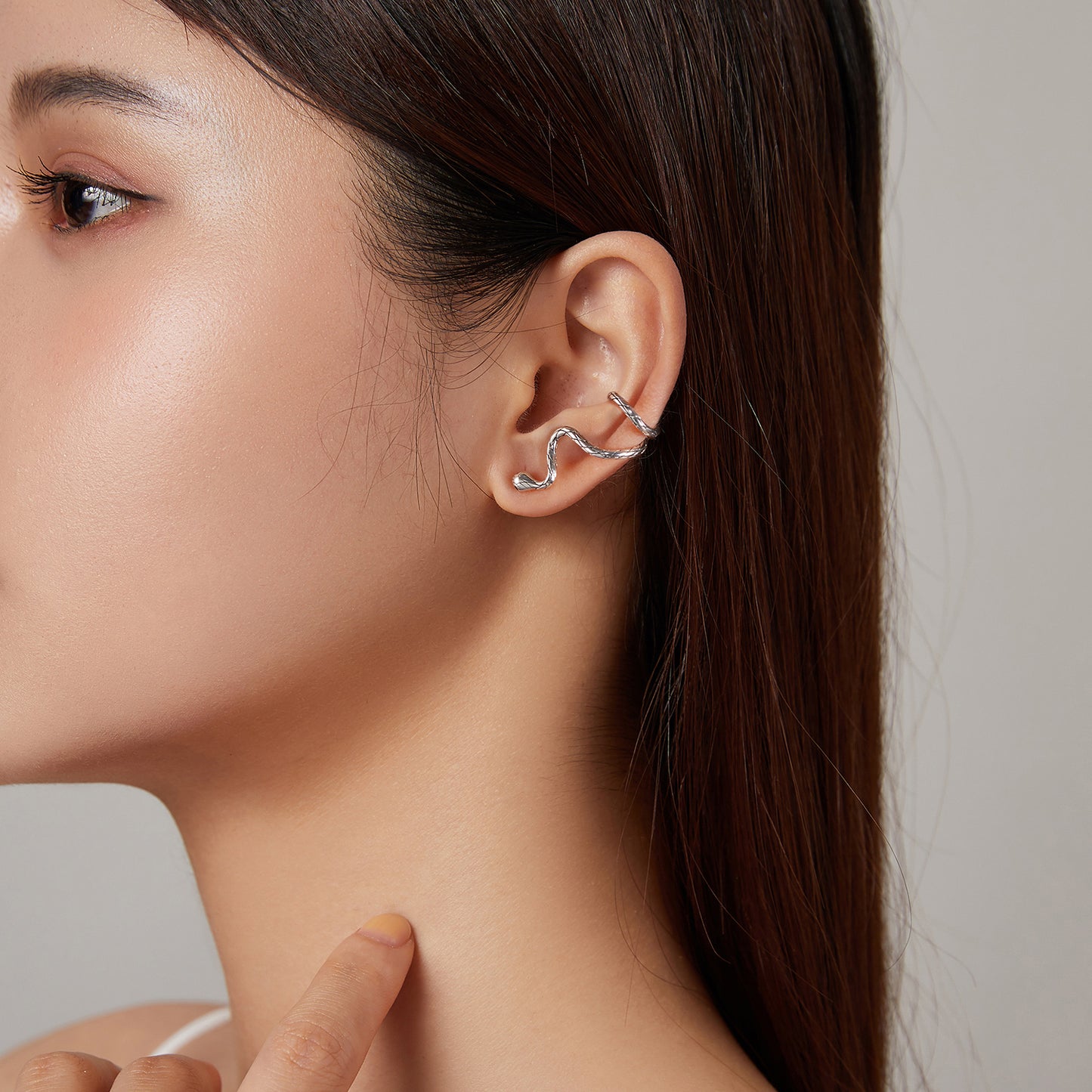 Mystical Snake Clip Earrings