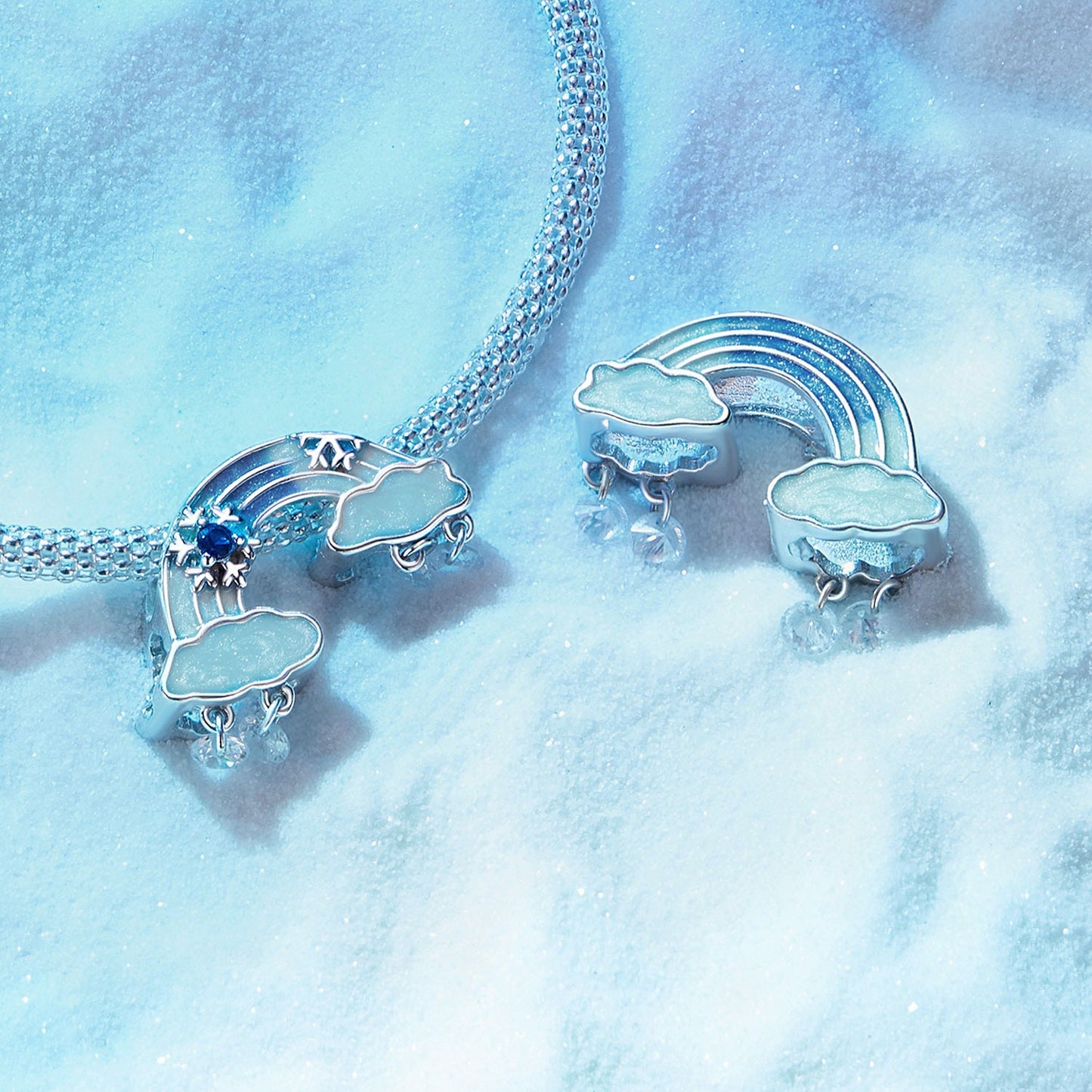 Ice and Snow Rainbow Charm