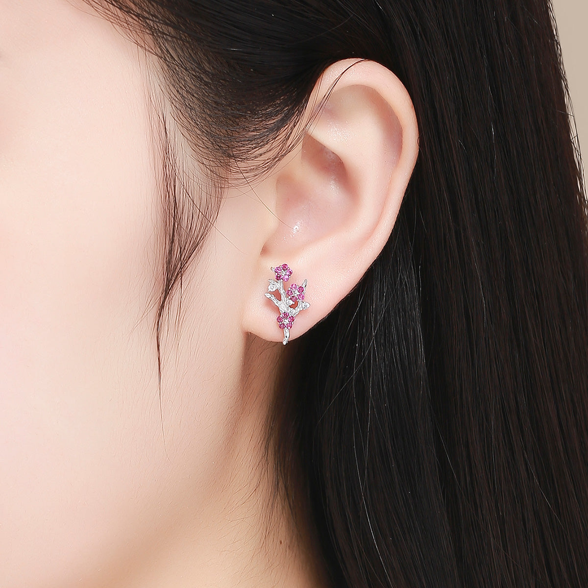Plum Blossom Earrings