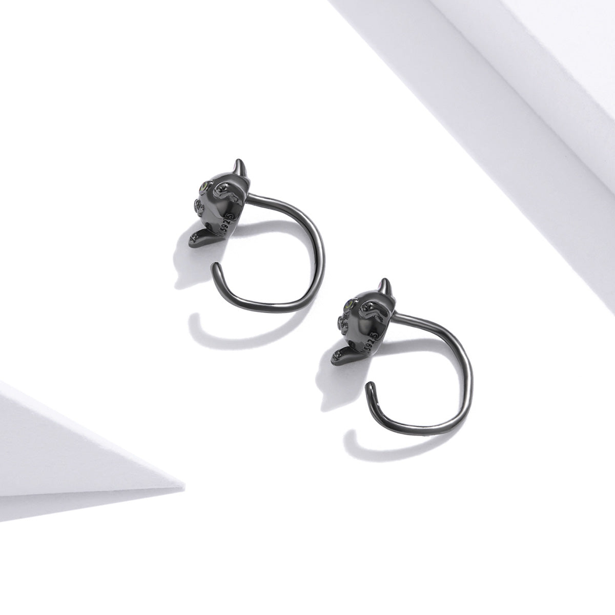 Compact Cat Earrings