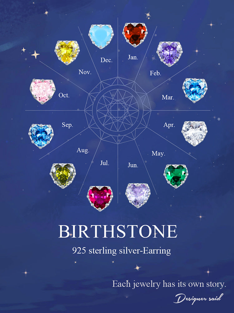 August Birthstone Stud Earrings