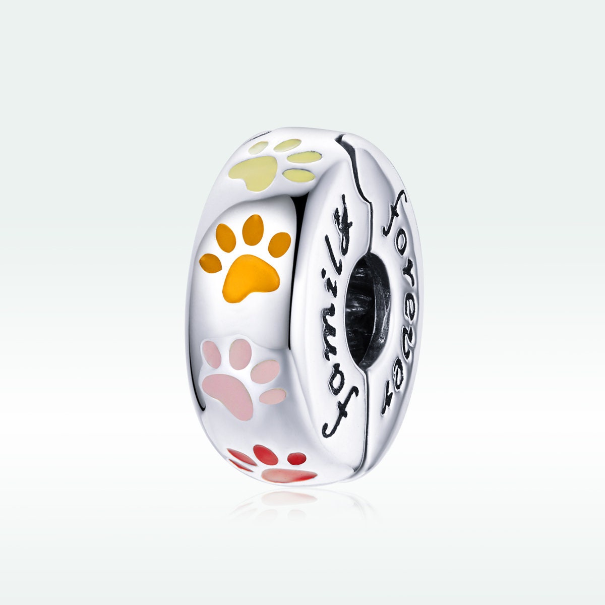 Cat Paw Prints Clip Charm
